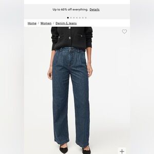 J crew factory pleated jeans